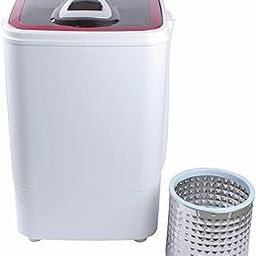 DMR 46-1218 (Red) Single Tub Top Load Portable Mini 4.6 Kgs Washing Machine with 2 kg Steel Dryer Basket-12