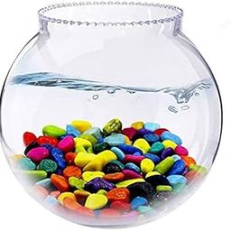 AAMU MOON Mini Glass Flower Vase, Bamboo Plant Vase, Fish Bowl, Matka Shape Pot for Home, Table & Office Decoration - Pack of 1 Piece, 4.5 Inches-image-93