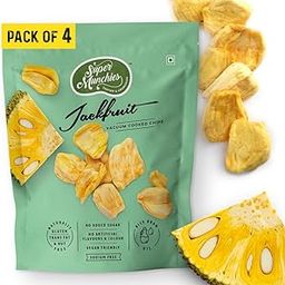 SUPER MUNCHIES Vacuum Cooked Jackfruit Chips-Vegan, Gluten Free, Sodium Free, Low Fat, No Added Msg, No Preservatives, Zero Trans Fat, No Added Sugar, Pack Of 4, 1.5 Gram-image-29
