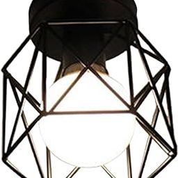 bnf® Semi Flush Mount Ceiling Light E27Base Industrial Metal Polygon White Light | Lamps, Lighting & Ceiling Fans | Chandeliers & Ceiling Fixtures-15