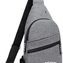 Stylish Sling Bag for Men and Boys | Durable Polyester Fabric | 2 Zipper Pockets | Grey Cross Body Backpack (Pack of 1)-image-46