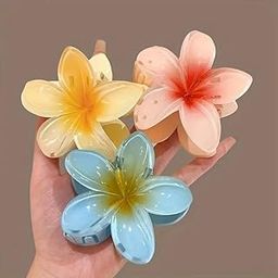 Flower Hair Claw Clip Flower Hair Cluthers Hair Clip Pack of 3 pcs-image-40