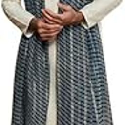 Mens Duppatta, Georgette Geometric Blue Duppatta for Men, Free Size-image-51