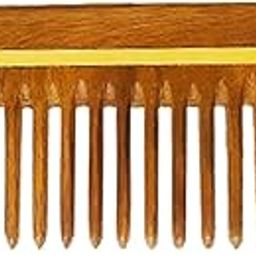 Rufiys Wide Tooth Comb | Wooden Comb for Men & Women for Hair Growth | Curly Hair Detangler | Anti Dandruff comb (Pack of 1) 14 Cm-image-79