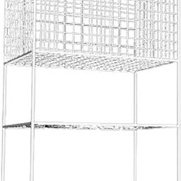ATORSE Yoga Mat Storage Rack Weight Rack for Dumbbells Kettlebells Resistance Bands White-image-20