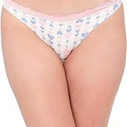 Women's Cotton Low Waist Printed Bikini Panty with Lace Waist-image-41