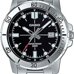 Enticer Analog Black Dial Men's Watch (MTP-VD01D-1EVUDF, A1362, Silver)-5