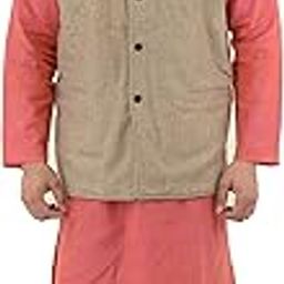 Men's Waist Coat Single (Fawn,46)-picture-28