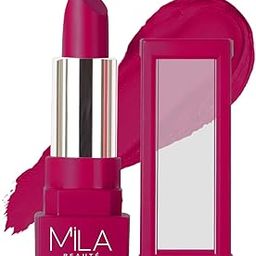 MILA BEAUTÉ Matte Lipstick | Highly Pigmented & Lightweight Formula | Matte Finish | Gives Full Coverage | Shade --image-1