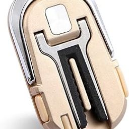 KolorFish Phone Ring Stand Holder Multifunction Car Mount, Finger Ring Phone Stand Air Vent 360°/180° Rotate 2 in 1 Universal Bracket (Gold)-image-84