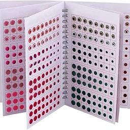 Different Color Plain Glitter Sparkle Shaded Crystal Stone Mix bindi Book Kumkum sticker for Girls & Ladies (948 bindi booklet Dairy)-16