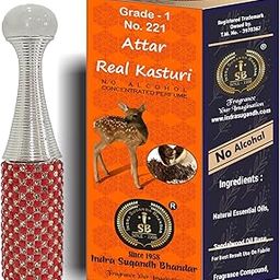 INDRA SUGANDH BHANDAR Attar for Men Himalayan Kasturi 12ml Roll On Black Musk The Best Siberian Kasturi of India Ittar/Itra/Itar Fancy Pack-1