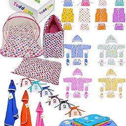 Toddylon 56 in 1 New Born Baby Products All | Gift Packs | Maternity Kit | Baby Clothes | Baby Bedding | Essentials Items | Baby Shower | Infants Combo (Multicolor, 0-6 Months)-image-71