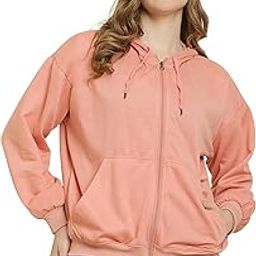 Universal Zipper Hoodie for Women Solid Full Sleeves Hooded Jacket SMALL-12XL (9X-Large, Purple)-image-60