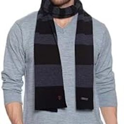 Men Acrylic Woolen Striped Design Casual Warm Winter Wear Muffler Scarf Stole,MEN201_P-image-65