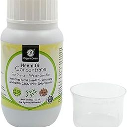OrganicDews Neem Oil (Water Soluble) Concentrate for Plants 100 ml with Measuring Cup 25 ml - Controls Garden Insects and Fungus in Plants 100 ml-15
