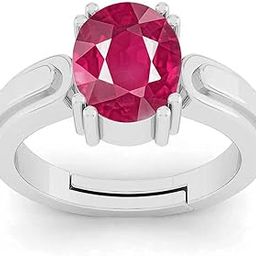 16.00 Carat Ruby (Manik/Manikya/Maneek) Gemstone Natural Ruby 92.5 strelling Silver Ring for Astrological Purpose-image-9