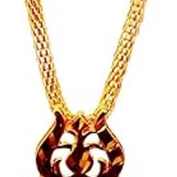 Shiva Damru Trishool Rudraksha Pendant Necklace in Metal Chain for Men and Women-image-18