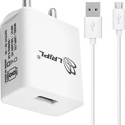 LRIPL 5V-2A Mobile Charger Adapter with Micro USB Cable | 10W Fast Charger Compatible with Smartphones, Tablets, MP3 Players, Headphones, Cameras, and Speakers - White-image-80
