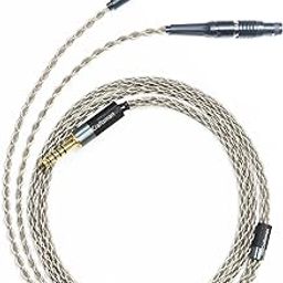 GUCraftsman 6N Single Crystal Silver Upgrade Headphones Cable 4Pin XLR/2.5mm/4.4mm Balance Headphone Upgrade Cable for Focal Utopia (4.4mm Plug)-image-59