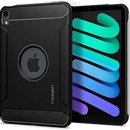 Spigen Rugged Armor for iPad Mini 7th/6th Gen (2024/2021) 8.3inch Back Cover Case Compatible with Apple Pencil Attachment, Extreme Drurability - Matte Black-20
