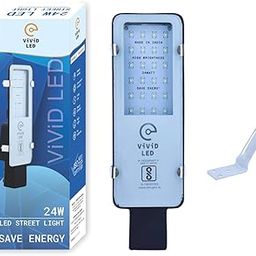 ViViD LED Corded Electric Aluminium Vivid 24W Corded Electric LED Street Light For Outdoor Use, IP65, With Two Years Warranty, Waterproof, With Wall Mounted Clamp,White-19