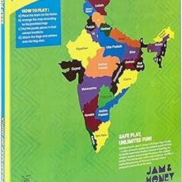 Amazon Brand-Jam & Honey Map of India with State Capitals-Educational Toy and Learning Aid for Boys and Girls-India Map Puzzle-Jigsaw Puzzle,Kid-25
