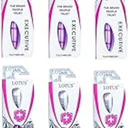 Lotus Toothbrush Extra Soft Bristles Executive Toothbrush | Pack of 6 (Multi colour)-image-10