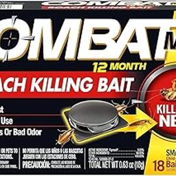 Combat Max 12 Month Roach Killing Bait Station, Small , 18 Count, Black, Pack of 1-image-20