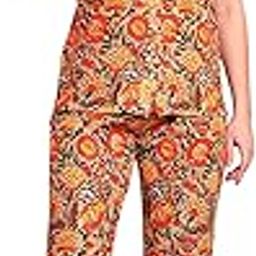Multi Colour Floral Printed Night Suit Pajama Set-image-41