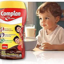 Complan Royale Chocolate Meal Replacement for Kids (500g): Protein Drink for Children with Essential Nutrients-16