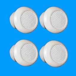 Myy Brand Round Home Wall Air Ventilation Hole Closer Mosquito Net Dust Controller White 3 INCH (4 PSC)-22