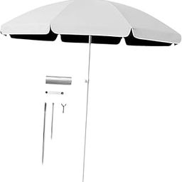ATORSE Small Patio Umbrella 5.6ft Heavy Duty Portable Market Umbrella for Park Lawn White|Home & Garden|Yard, Garden & Outdoor Living|Garden Structures & Shade|Umbrellas-image-41