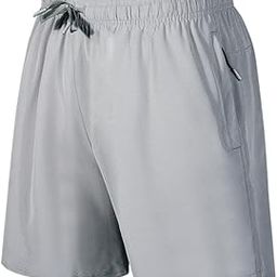 Mens Gym Shorts with Two Zipper Pockets - Drawstring Running Shorts for Men - Quick Dry Athletic Sports Shorts-image-47