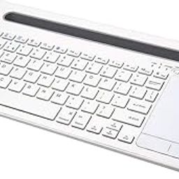 ELBME BT Keyd with Touchpad Wireless Keyd with Triple Pairing Function Support iOS Android Windows White-image-31