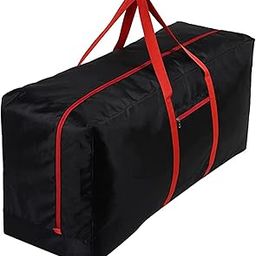 Double R Bags Heavy Duty 1680 Denier Nylon Multi-Purpose 236 L Extra Large Toys Storage Bag/Stationery Paper/Blankets/Clothes Storage Bag For Travel (Red Black, 113x39.5x53 cm), Rectangular-image-42