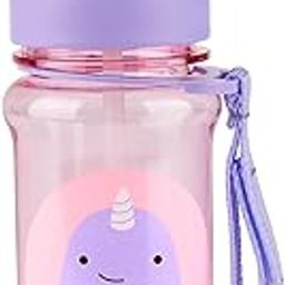 Skip Hop Zoo Straw Bottle with Tritan Renew, BPA-Free & PVC-Free Sippy Bottle for Kids, 355 mL Sipper - Narwhal-image-20