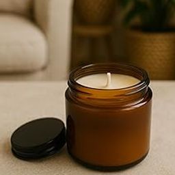 Black Jar Scented Candle – Relaxation & Aromatherapy Candle for Stress Relief, Spa, and Home Décor| Long Burning Relaxation Candle Gift-image-98