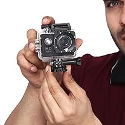 Drumstone (15 Years Warranty Men's Action Camera FHD DR8000 Action Camera Waterproof Camera Wide Angle Underwater Sports Camera with Accessories Kit Suitable for Helmet, Bicycle for YouTube Vlogging-11
