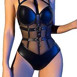 Womens Babydoll Bodysuit Lingerie Set | Honeymoon Night Dresses for Women Hot Sexy | Babydoll Dress for Women Sexy | Anniversary & Valentine Gift | Bodysuit Outfit-image-68