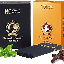 ROYAL SWAG Ayurvedic Herbal Cigarettes 100% Tobacco Free 100% Nicotine Free Cigarettes Frutta, Regular Flavoured | Smoking Cessation(Pack Of 20)-picture-32
