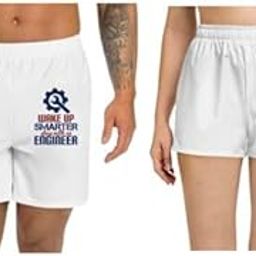Unisex Regular fit 'Engineer | Wake up Smarter Sleep with an Engineer' Polyester Shorts [Size S/28In to XL/40In]-picture-23