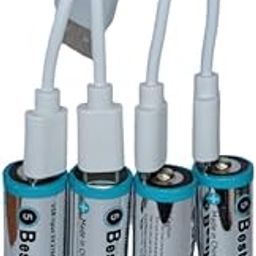 Microusb Compatible with BestFire AA-3200mWh-1.5V 2150mAh USB Type-C Rechargeable Li-ion Battery(Pack of 4)-10