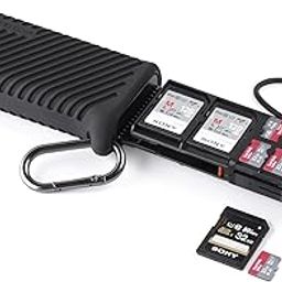 PGYTECH CreateMate High-Speed SD Card Reader USB 3.1 Type-C SD/TF Card Carrying Case Holder for Cameras, Smartphones, Drones, Action Cameras (Black)-image-81
