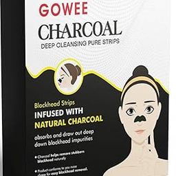 Etsap Blackhead Pore Strips (Pack Of 8) Nose Strips For Black Head Remover,Deep Cleansing Charcoal Strips With Instant Blackhead Removal,Natural Charcoal Pore Cleaner & Minimizer(Pack Of 8)-0