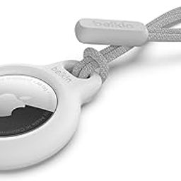 Belkin AirTag Case with Strap, Secure Holder Protective Cover for Air Tag with Scratch Resistance Accessory - White Colour (F8W974)-13