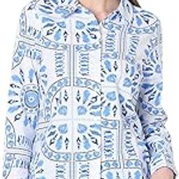 vero moda Spread Collar Printed Cotton Casual Shirt-picture-47