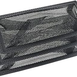 ATORSE 3X Floor Register Cover Rectangle Hair Catch for Home Wall Bathroom 4x12inch-28