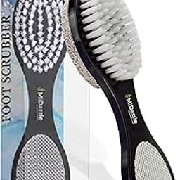 Midazzle 4 In 1 Foot Pedicure Brush, Pumice Stone, Scrubber & File For Soft Care-47