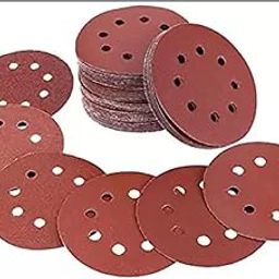 Mass Pro 6" Valcro Sanding Disc Paper 60~1000 Grit's for Valcro Pad 6" (Pack of 50 Pcs) Emery Sandpaper (60, 80, 100, 220, 240, 320, 400, 600, 800, 1000 Pack of 50)-image-79